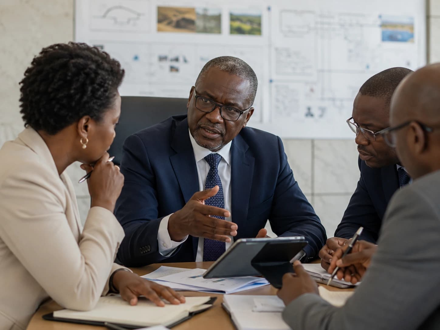 Institutional advisory session around a work plan